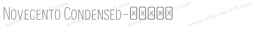 Novecento Condensed字体转换